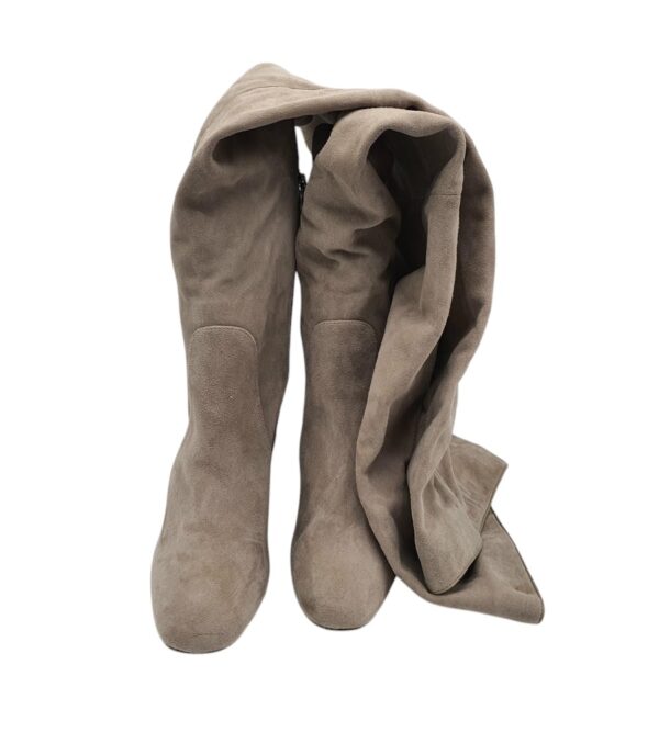 Cizme dama Reiss 38, piele intoarsa, bej - imagine 3
