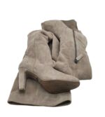 Cizme dama Reiss 38, piele intoarsa, bej - imagine 4