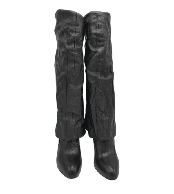 Cizme dama 38, piele , negru - imagine 3