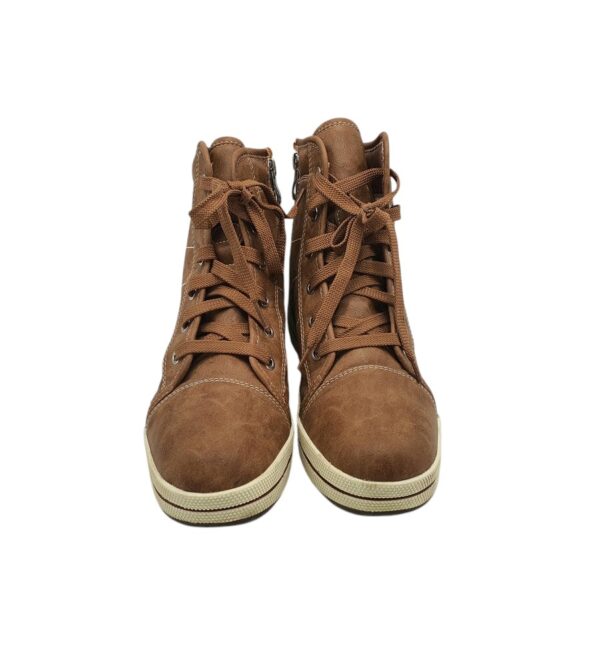 Ghete dama Caprice 39, imitatie de piele, maro, captusite - imagine 3
