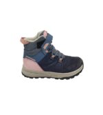 Ghete copii Quechua 34, piele intoarsa, material textil, bleumarin, captusite