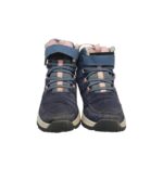 Ghete copii Quechua 34, piele intoarsa, material textil, bleumarin, captusite - imagine 3