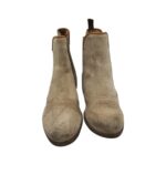Botine dama Oxmox 40, material textil, bej - imagine 3