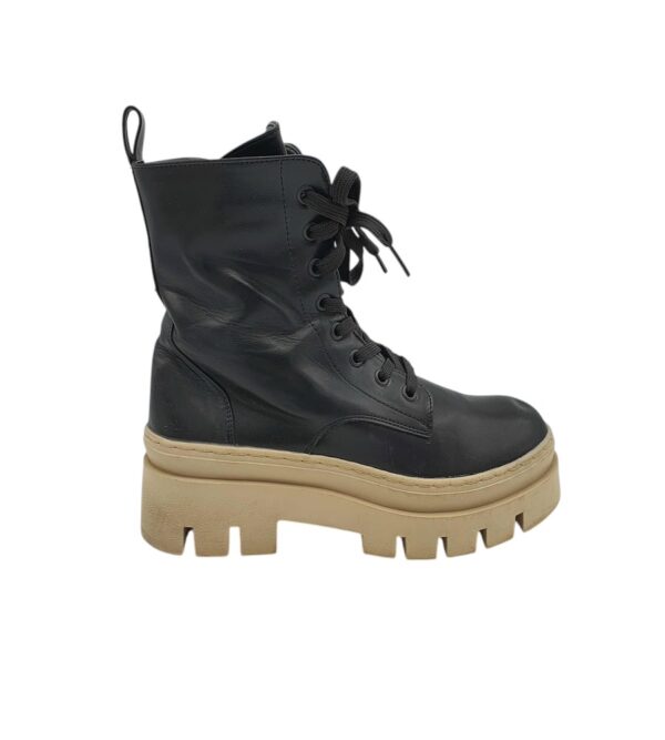 Ghete dama 39, imitatie de piele, negru - imagine 1