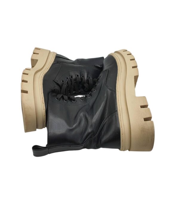 Ghete dama 39, imitatie de piele, negru - imagine 4