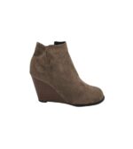 Botine dama 38, material textil, bej