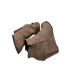 Botine dama 38, material textil, bej - imagine 4