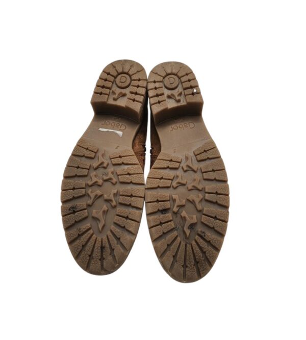 Ghete dama Gabor 38, piele intoarsa, maro - imagine 5