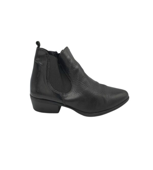 Botine dama Tamaris 38, piele, negru - imagine 1