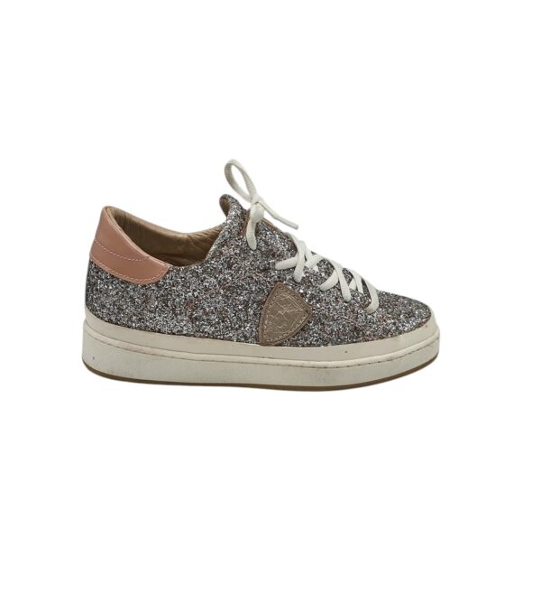 Adidasi dama Philippe Modele 39, piele, argintiu - imagine 1