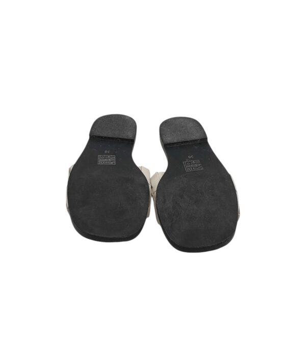 Saboti Schuh 38, piele, imitatie de piele, gri - imagine 5