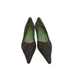Pantofi dama L.K.Bennett 39, material textil, maro - imagine 3