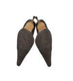Pantofi dama L.K.Bennett 39, material textil, maro - imagine 5