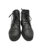 Ghete barbati Salamander 42, piele, negru - imagine 3
