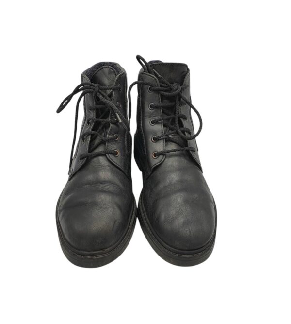 Ghete barbati Salamander 42, piele, negru - imagine 3