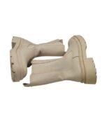 Cizme dama Primark 38, imitatie de piele, material textil, bej - imagine 4