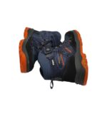 Ghete copii Elefanten 35, imitatie de piele, piele intoarsa, negru albastru - imagine 4