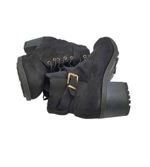 Botine dama Atmosphere 42, material textil, negru - imagine 4