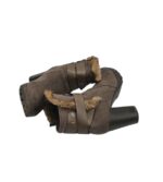 Botine dama Funky Shoes 37, imitatie de piele, bej - imagine 4