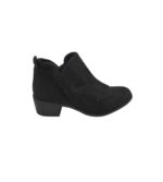 Botine dama Papaya 37, material textil, negru