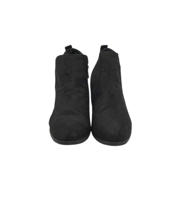 Botine dama Papaya 37, material textil, negru - imagine 3
