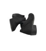 Botine dama Papaya 37, material textil, negru - imagine 4