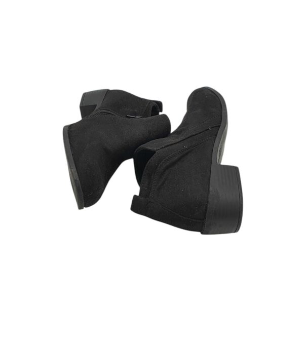 Botine dama Papaya 37, material textil, negru - imagine 4