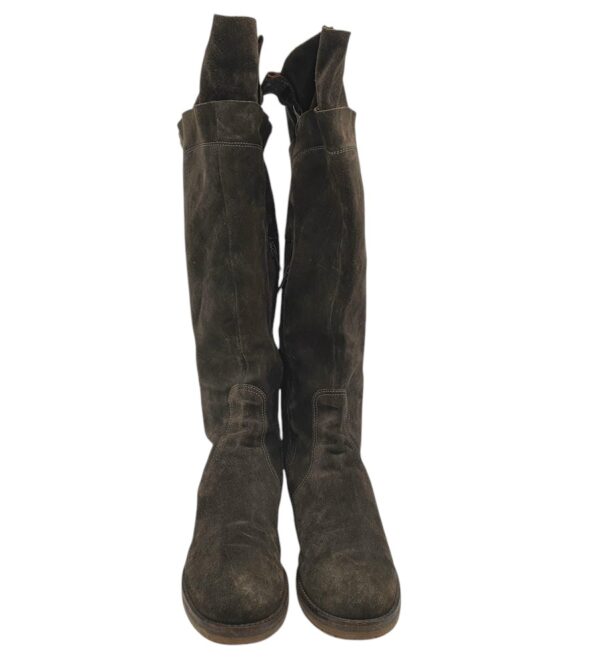 Cizme dama Gabor 39, piele intoarsa, bej - imagine 3