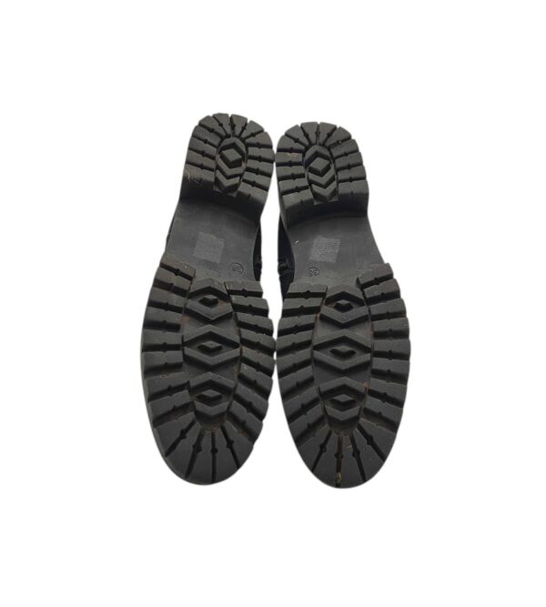 Ghete dama Schuh 38, piele intoarsa, negru - imagine 5