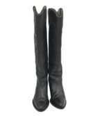 Cizme dama Zara 39, piele, negru - imagine 3