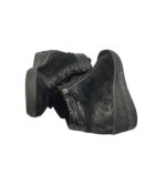 Botine dama Gabor 38, piele intoarsa, negru gri - imagine 4