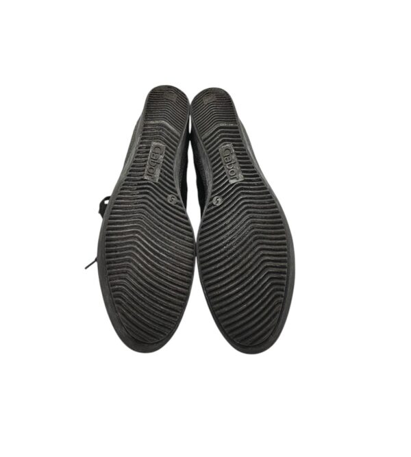 Botine dama Gabor 38, piele intoarsa, negru gri - imagine 5