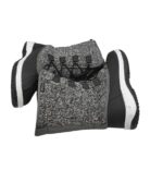 Cizme copii High Colorado 37, material textil, imitatie de piele, negru gri, imblanite - imagine 4