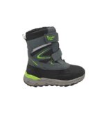 Cizme copii Pepperts 35, imitatie de piele, negru gri , imblanite