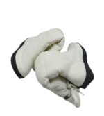 Cizme dama 42, imitatie de piele, material textil, alb, imblanite - imagine 4