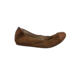 Balerini dama Mango 40, piele, maro
