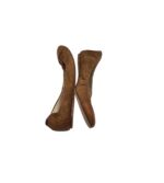 Balerini dama Mango 40, piele, maro - imagine 4