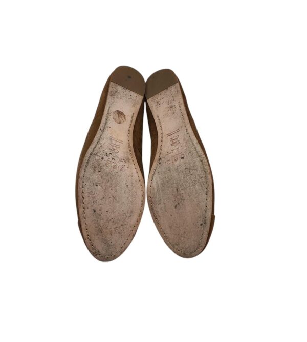 Balerini dama Mango 40, piele, maro - imagine 5
