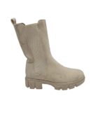 Cizme dama Catwalk 38, imitatie de piele, material textil, bej