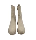 Cizme dama Catwalk 38, imitatie de piele, material textil, bej - imagine 3