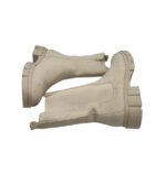 Cizme dama Catwalk 38, imitatie de piele, material textil, bej - imagine 4