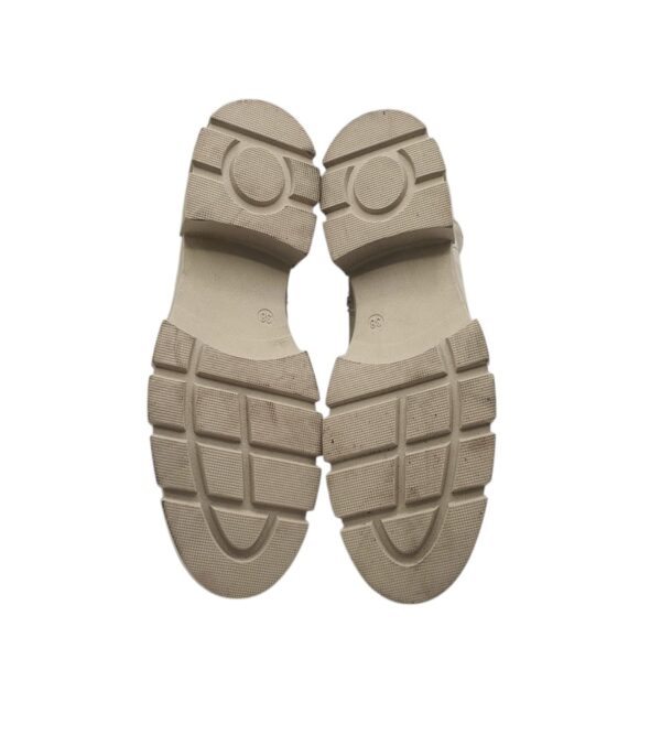 Cizme dama Catwalk 38, imitatie de piele, material textil, bej - imagine 5