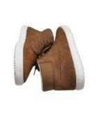 Ghete barbati 44, imitatie de piele, maro, imblanite - imagine 4