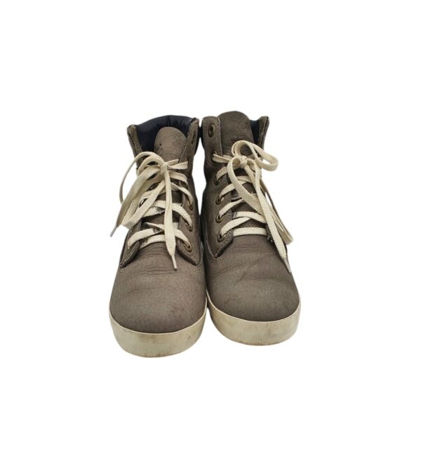 Ghete dama Timberland 38, piele, gri - imagine 3
