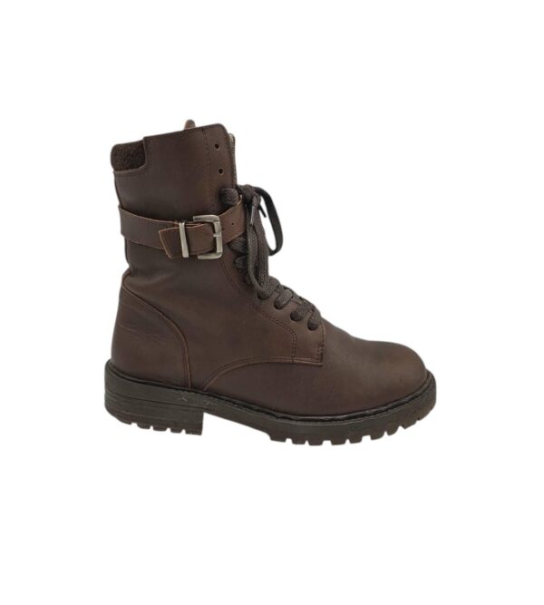 Ghete dama 37, piele, maro - imagine 1