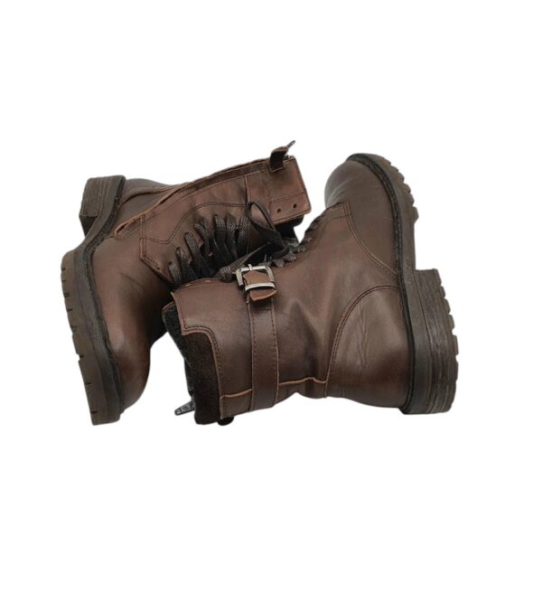 Ghete dama 37, piele, maro - imagine 4
