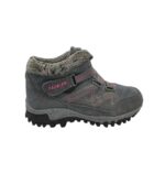 Ghete dama Fashion 42, piele intoarsa, material textil, gri, imblanite