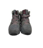 Ghete dama Fashion 42, piele intoarsa, material textil, gri, imblanite - imagine 3