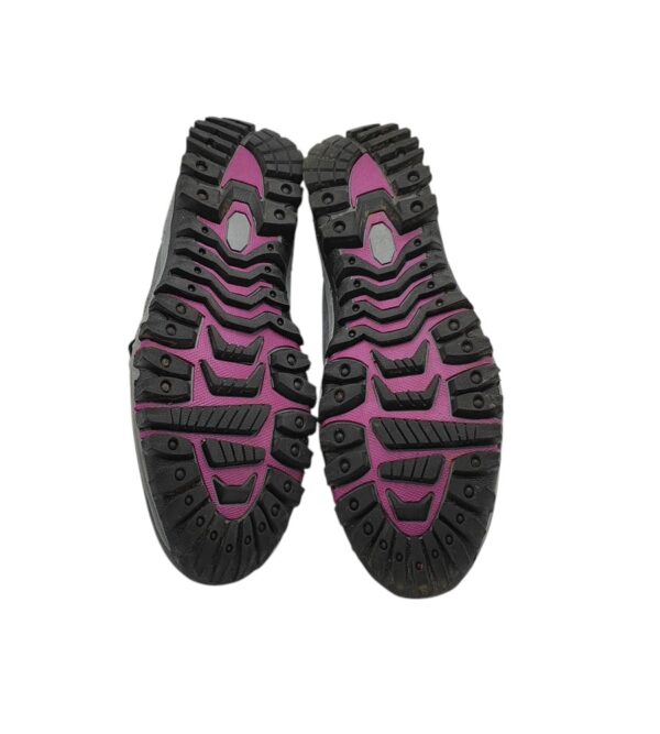 Ghete dama Fashion 42, piele intoarsa, material textil, gri, imblanite - imagine 5