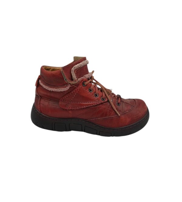 Ghete dama Kacper 40, piele, rosu, captusite - imagine 1